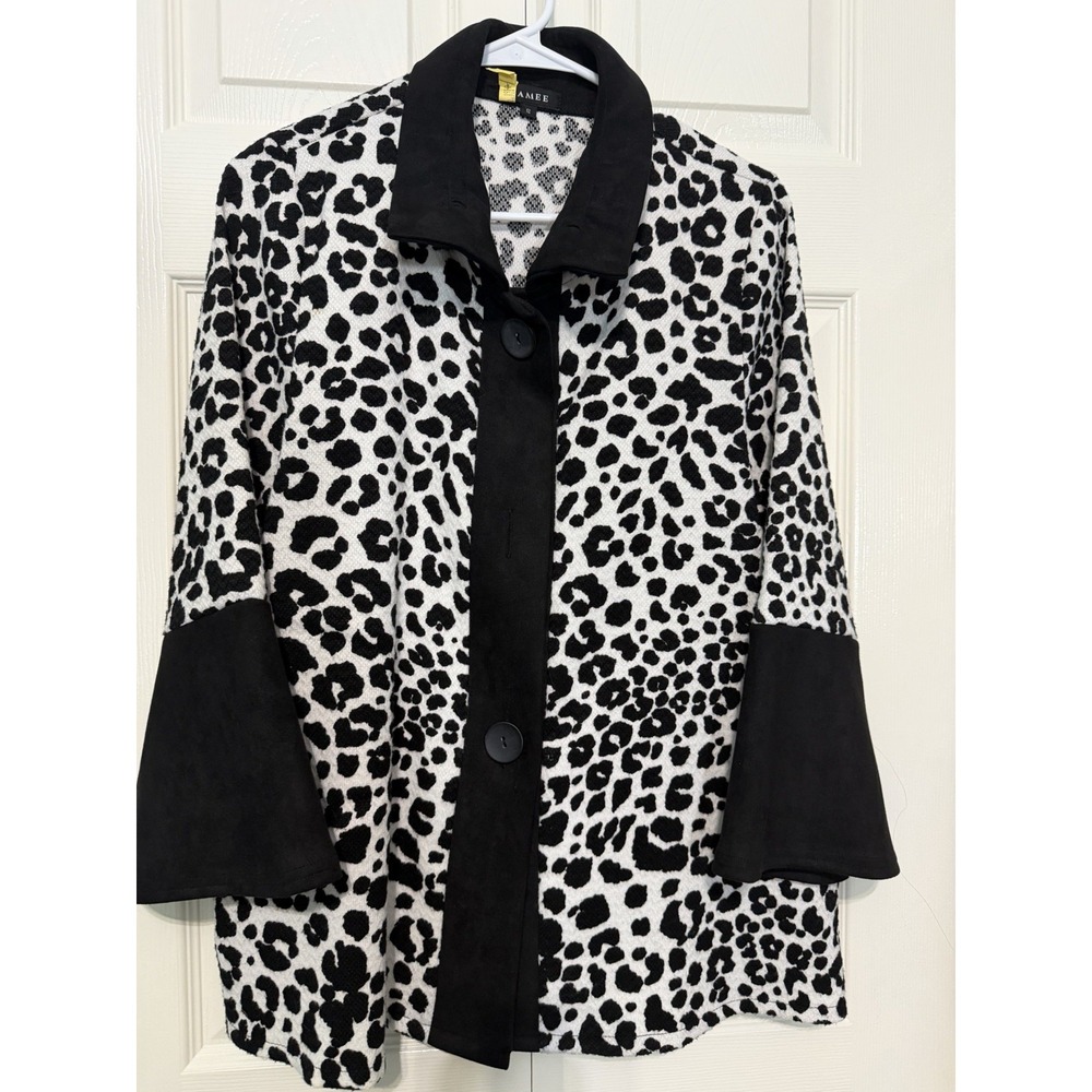 Damee Women's Jacket Leopard Print Size Small